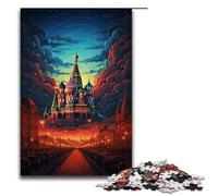 1000 Piece Jigsaw for Adults Russia Red Square Puzzle Hands on Game 75x50cm