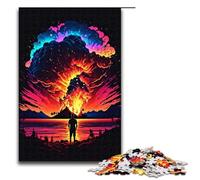 1000 Piece Jigsaw for Adults Sky on Fire Puzzle GamePerfect Decoration for Teens Age 14 Years Up 75x50cm