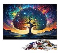 1000 Piece Jigsaw for Adults Strange Colorful World Tree Puzzle for Kids Paper Puzzle Educational Game for Adult 1000 PCS(38x26cm)