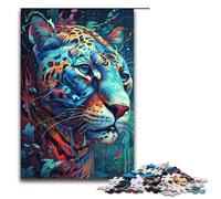 1000 Piece Jigsaw for Adults The Attentive Jaguar Educational Puzzle Educational Game for Birthday Chrismas 75x50cm