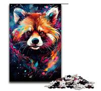 1000 Piece Jigsaw for Adults The Colorful Psychedelia of The Milky Way Red Panda Puzzle Hands on Game 75x50cm