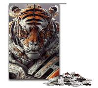 1000 Piece Jigsaw for Adults Tiger Warrior Puzzle Hands on Game 75x50cm