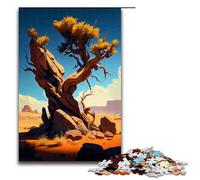 1000 Piece Jigsaw for Adults Tree in African Steppe Puzzle Hands on Game 75x50cm
