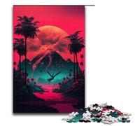 1000 Piece Jigsaw for Adults Vaporwave Aesthetics Puzzle Hands on Game 75x50cm