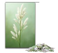 1000 Piece Jigsaw for Adults White Reed Flowers Wooden Puzzles Adults Educational Game Challenge Toy 1000 PCS(75x50cm)