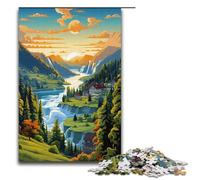1000 Piece Jigsaw for Adults Wonderful World Jigsaw Puzzles for Adults Wood Puzzle Challenging Game 1000 PCS(38x26cm)
