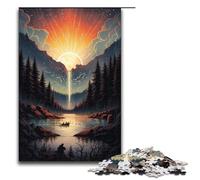 1000 Piece Jigsaw for Adults Yellowstone National Park USA Jigsaw Puzzles for Adults Wood Puzzle Challenging Game 75x50cm