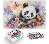1000 Piece Jigsaw, Funny Little Panda Bear, Festive Gift, 1000pcs (40x28cm) | For an absorbing break from screens: Adult jigsaw puzzle with 1000 pieces offers a calm pastime at home.