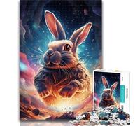 1000 Piece Jigsaw Galaxies Rabbits Jigsaw Puzzles for Teenagers 1000 Pieces,Decompressing Intellectual Educational Toy Birthday Present, Gifts 26x38cm