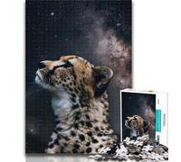 1000 Piece Jigsaw Galaxy Cheetah Adult Jigsaw Puzzles 1000,Toys Educational Games Stress Relieving Great Gifts And Toys 50x75cm