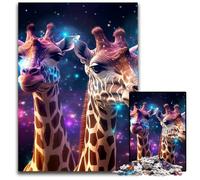 1000 Piece Jigsaw Galaxy Giraffe Jigsaw Puzzles for Adults Challenging Brain Teaser for Teenagers, Family Game Night Fun 50x75CM/19.68x29.52inch