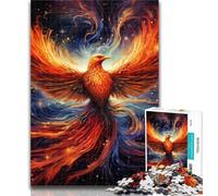 1000 Piece Jigsaw Galaxy Phoenix Puzzles for Adults Teens 1000 Pieces,Family Game Birthday Gifts.Challenge High Difficulty 26x38cm