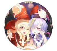 1000 Piece Jigsaw Genshin Impact Klee Round Jigsaw Puzzles 1000 Pieces for Adults Perfect for Home & Office Decor, Parties, Birthdays 67.5x67.5cm