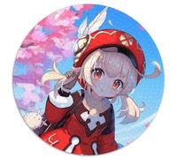 1000 Piece Jigsaw Genshin Impact Klee Round Jigsaw Puzzles 1000 Pieces for Adults Perfect for Home & Office Decor, Parties, Birthdays 67.5x67.5cm