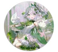 1000 Piece Jigsaw Genshin Impact Nahida Round Jigsaw Puzzles 1000 Pieces for Adults Perfect for Home & Office Decor, Parties, Birthdays 67.5x67.5cm