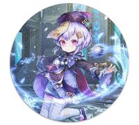 1000 Piece Jigsaw Genshin Impact Qiqi Round Jigsaw Puzzles 1000 Pieces for Adults Perfect for Home & Office Decor, Parties, Birthdays 67.5x67.5cm