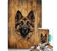 1000 Piece Jigsaw German Shepherd 1000 Pieces Jigsaw Puzzles For Teens And Adults,Artistic Wall Decor & Birthday Gift Idea for Friends, Home Office 26x38cm