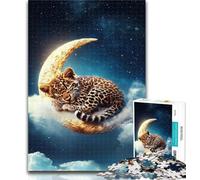 1000 Piece Jigsaw Giraffe on The Moon Jigsaw Puzzles for Adults,is Ideal As A Gift for The Whole Family Suitable for And 14 75x50cm
