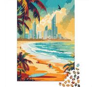 1000 Piece Jigsaw, Gold Coast Paradise, New Year Gift, 70x50cm/1000pcs