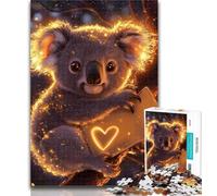 1000 Piece Jigsaw Golden Koala Jigsaw Puzzle 1000 Pieces for Adults,Interesting Stress Reduction Parent-child Interaction 50x75cm