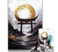 1000 Piece Jigsaw Golden Torii Gate 1000 Pieces Jigsaw Puzzles For Teens And Adults,Toys Educational Games Stress Relieving Enhance Love between Couples 50x75cm
