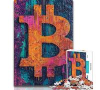 1000 Piece Jigsaw Graffiti Bitcoin Adult Jigsaw Puzzles 1000,Toys Educational Games Stress Relieving Great Gifts And Toys (50x75cm)