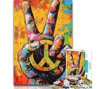 1000 Piece Jigsaw Graffiti Retro Pop Art Hand Jigsaw Puzzles 1000 Pieces for Adults Teens,Decompressing Intellectual Educational Toy Secret Santa Gifts 26x38cm