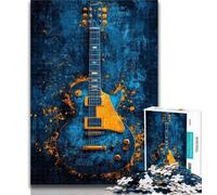 1000 Piece Jigsaw Guitar Jigsaw Puzzle 1000 Pieces for Adults,Train Your Brain And Hands Birthday Present, Gifts 50x75cm