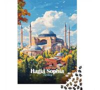 1000 Piece Jigsaw, Hagia Sophia, Istanbul, Festive Gift, 70x50cm/1000pcs