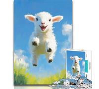 1000 Piece Jigsaw Happy Sheep Baby 1000 Piece Jigsaw Puzzles for Adults,Toys Educational Games Stress Relieving Great Gifts And Toys 50x75cm