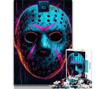1000 Piece Jigsaw Horror Movie Posters 1000 Piece Jigsaw Puzzles for Adults & Teens,with Matching Poster And Trivia Sheet for Age 14 (50x75cm)