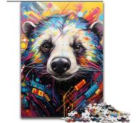 1000 Piece Jigsaw Horse Graffiti cardboard Jigsaw Puzzles 26x38cm Interactive Family Game, DIY Home Decor, Brain Teaser Gift