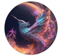 1000 Piece Jigsaw Humming Bird Of Time 1000-Piece Round Jigsaw Puzzle Challenging Brain Teaser for Teenagers, Family Game Night Fun 1000pcs (67.5x67.5cm)