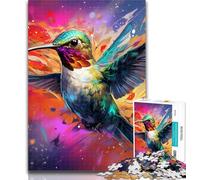 1000 Piece Jigsaw Hummingbird Adult Puzzles 1000 Pieces,Learning Educational Toys Family Games Enhance Love between Couples 75x50cm