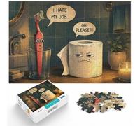1000 Piece Jigsaw, I Hate My Job Funny, 1000pcs (52x38cm) | For a festive gift with screen-free appeal, this adult jigsaw puzzle with 1000 pieces fits long December evenings.