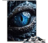 1000 Piece Jigsaw Ice Dragons Sapphire Eye Jigsaw Puzzles for Adults 1000 Piece for Home Decor, Family Fun, Ages 14+ (Size 26x38cm)