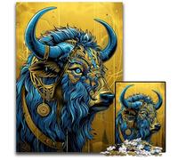 1000 Piece Jigsaw Iconic Buffalo paper Jigsaw Puzzles for Adults Brain Teaser Game Interactive Family Game Suitable for Ages 14 1000 PCS(38x26cm)