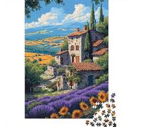 1000 Piece Jigsaw, Italy Tuscany Pixel Art, Festive Gift, 52x38cm/1000pcs | For winter weekends: Adult jigsaw puzzle with 1000 pieces adds a classic jigsaw activity to the holiday season.