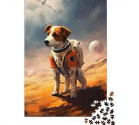 1000 Piece Jigsaw, Jack Russell Terrier Mars, New Year Gift, 70x50cm/1000pcs