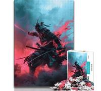 1000 Piece Jigsaw Japanese Neon Ninja 1000 Piece Jigsaw Puzzles for Adults,for Is Ideal As A Gift for The Whole Family for And 14 Years Old (26x38cm)