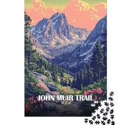1000 Piece Jigsaw, John Muir Trail USA Landscape Poster, 38x26cm/1000pcs