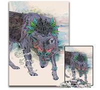 1000 Piece Jigsaw Journeying Spirit Wooden Jigsaw Puzzles Perfect for Family Fun Party Games Birthday Party Favors 1000 PCS(75x50cm)