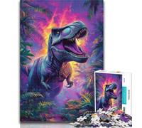 1000 Piece Jigsaw Jungle Dinosaur 1000 Piece Jigsaw Puzzles for Adults & Teens,Educational Game Challenge Toy for Women And Men 50x75cm