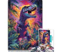 1000 Piece Jigsaw Jungle Dinosaur Jigsaw Puzzles for Teenagers,Educational Games Home Decoration Deal As Gifts for The Whole Family 75x50cm