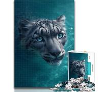 1000 Piece Jigsaw Jungle Leopard Adult Jigsaws 1000 Pieces Difficult,Interesting Stress Reduction Parent-child Interaction 26x38cm