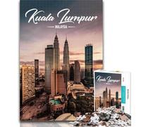 1000 Piece Jigsaw Kuala Lumpur Adult Puzzles 1000 Pieces,Learning Educational Toys Family Games Enhance Love between Couples 26x38cm