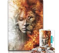 1000 Piece Jigsaw Leo Woman 1000 Pieces Jigsaw Puzzle For Adults Teens,Toy Intellectual Game Artists Collection, Fine Art 50x75cm