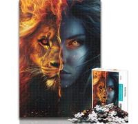 1000 Piece Jigsaw Leo Woman Adult Jigsaw Puzzles 1000,Toys Educational Games Stress Relieving Great Gifts And Toys 50x75cm