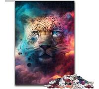 1000 Piece Jigsaw Leopard Nebula Impossible Jigsaw Puzzles for Adults size 26x38cm Interactive Family Game, DIY Home Decor, Brain Teaser Gift