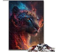 1000 Piece Jigsaw Leopard Wooden Jigsaw size 50x75cm Educational Activity for Cognitive Skills Cognitive Skill Improvement